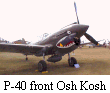 P-40 front Osh Kosh
